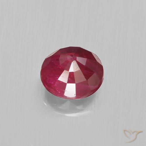 Rubi Carmesim Profundo Natural 0.64ct, Redondo, VS-SI