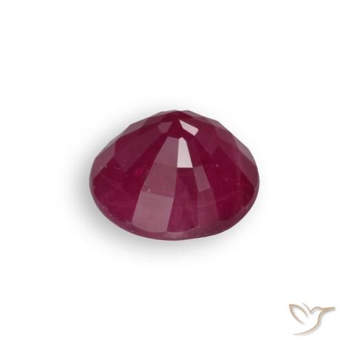 Rubi vermelho médio Natural 0.69ct, Redondo, VS-SI