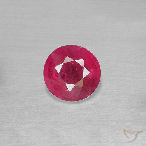 0.83ct Natural Luz vermelha Rubi, Redondo, VS-SI