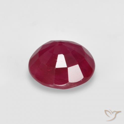 Rubi vermelho médio Natural 0.83ct, Redondo, VS-SI