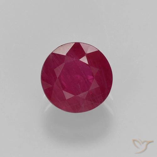 0.68ct Natural Jam Red Rubi, Redondo, VS-SI