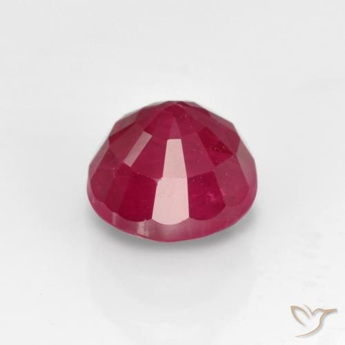 Rubi Carmesim Profundo Natural 0.87ct, Redondo, VS-SI