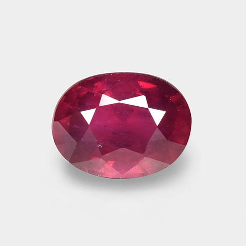 Rubi vermelho natural 1,83ct, corte oval, VS-SI
