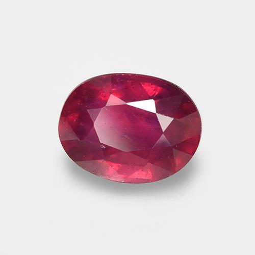 Rubi vermelho natural 1,83ct, corte oval, VS-SI