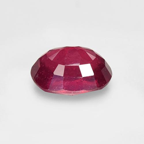 Rubi vermelho natural 1,83ct, corte oval, VS-SI
