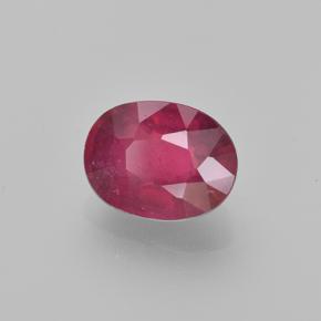 Rubi rosa avermelhado Natural 1.91ct, Corte Oval, VS-SI