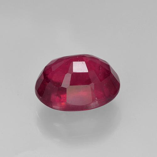 Rubi vermelho médio natural 2,22ct, corte oval, VS-SI