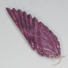 Rubi Roxo médio-escuro Natural 15.91ct, Chique, Opaco