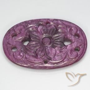 Rubi Roxo profundo Natural 22.50ct, oval, Opaco