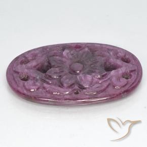 Rubi Roxo profundo Natural 22.50ct, oval, Opaco