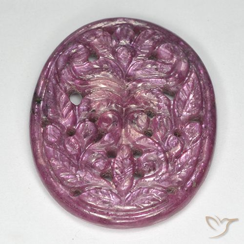 31.40ct Natural roxo médio Rubi, oval, Opaco