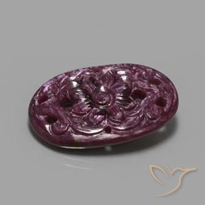Rubi Roxo médio-escuro Natural 23.57ct, oval, Opaco