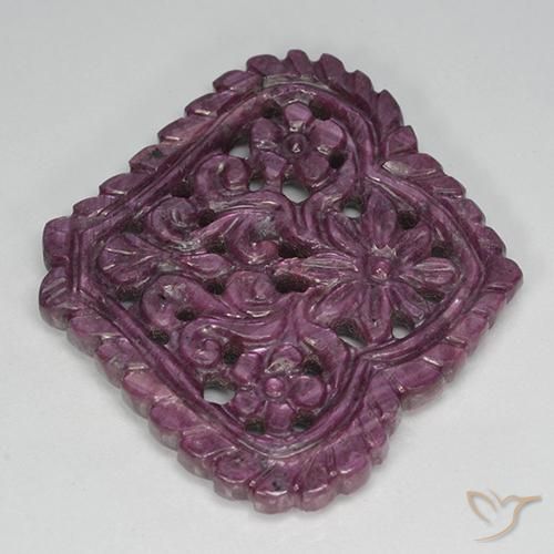 Rubi roxo avermelhado Natural 42.70ct, Chique, Opaco