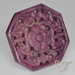 Rubi Boysenberry Roxo Natural 46.06ct, Corte Octógono / Esmeralda, Opaco