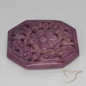 Rubi Boysenberry Roxo Natural 46.06ct, Corte Octógono / Esmeralda, Opaco