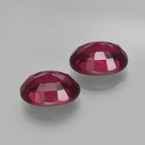 Pedras preciosas de rubi vermelho natural de 3,62 ct, corte oval, VS-SI