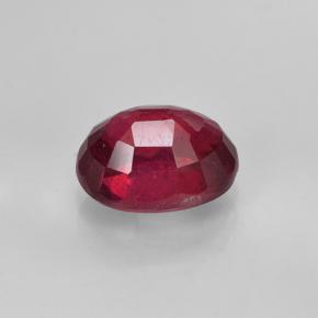 Rubi vermelho natural 2,09ct, corte oval, VS-SI