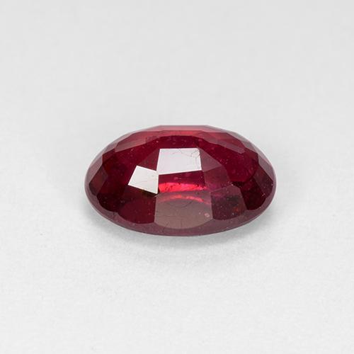 Rubi vinho vermelho natural 1,87ct, corte oval, VS-SI
