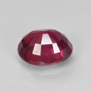 Rubi Vermelho médio-escuro Natural 1,94ct, Corte Oval, VS-SI
