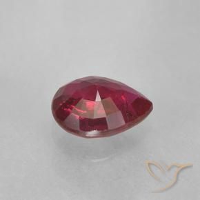 Rubi Jam Red Natural 0.40ct, Formato de pêra, VS-SI