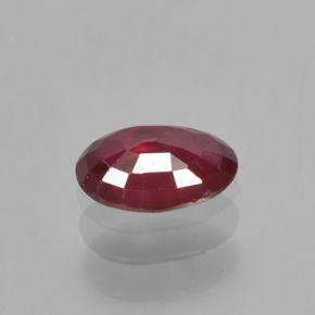 Rubi vermelho médio Natural 0.50ct, Corte Oval, VS-SI