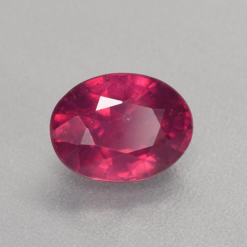 Rubi vermelho natural 2,02ct, corte oval, VS-SI