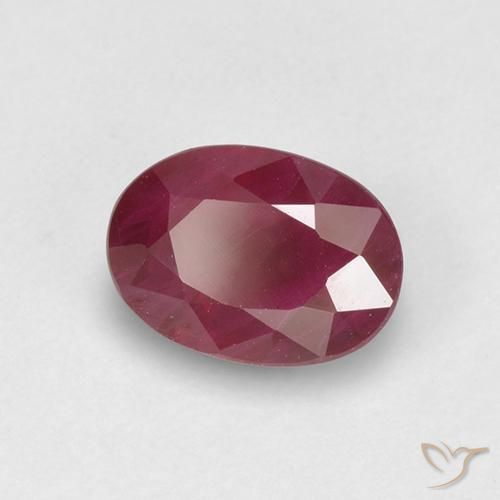 Rubi Carmesim Profundo Natural 1.13ct, oval, VS-SI