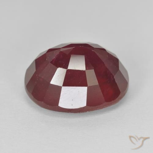 Rubi Vinho vermelho Natural 11.50ct, oval, VS-SI
