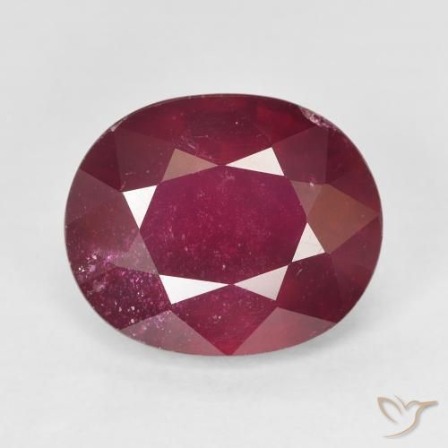 9.32ct Natural vermelho médio Rubi, oval, VS-SI