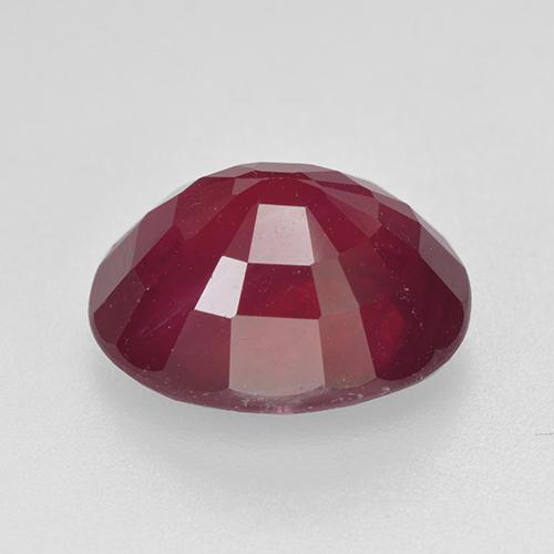 Rubi Vermelho escuro Natural 6,50ct, Corte Oval, VS-SI