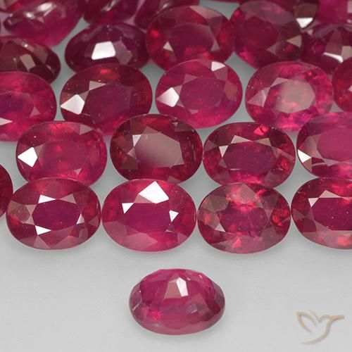 Rubi Vermelho médio-escuro Natural 2.01ct, oval, VS-SI
