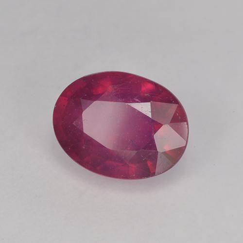 Rubi vermelho médio Natural 1.84ct, oval, VS-SI