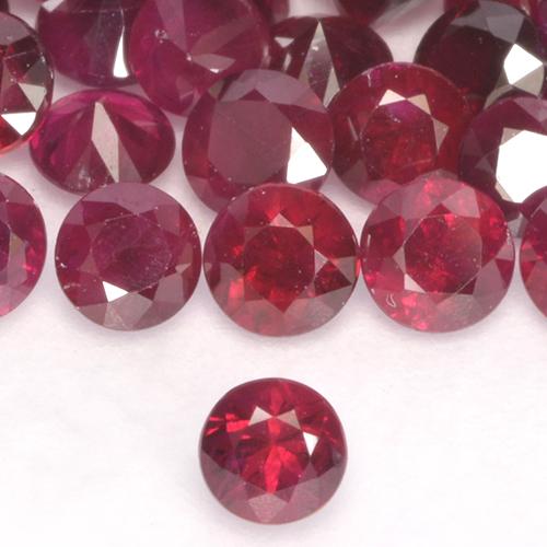 Rubi Jam Red Natural 0.16ct, Redondo, VS-SI