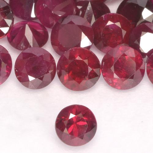 Rubi Jam Red Natural 0.16ct, Redondo, VS-SI