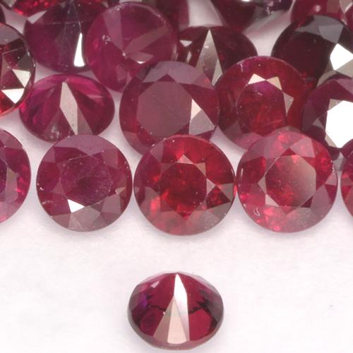 Rubi Jam Red Natural 0.16ct, Redondo, VS-SI