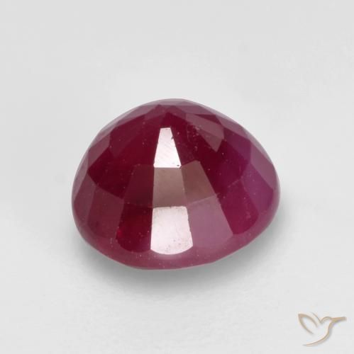 Rubi vermelho médio Natural 1.04ct, Redondo, SI