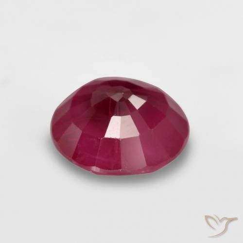 Rubi vermelho médio Natural 0.79ct, Redondo, VS-SI