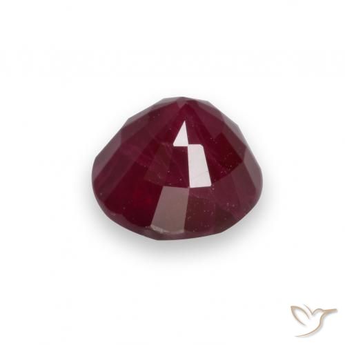 Rubi Vermelho escuro Natural 0.96ct, Redondo, VS-SI