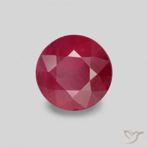 0.87ct Natural Jam Red Rubi, Redondo, VS-SI