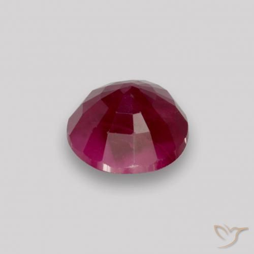Rubi Vermelho escuro Natural 0.89ct, Redondo, VS-SI