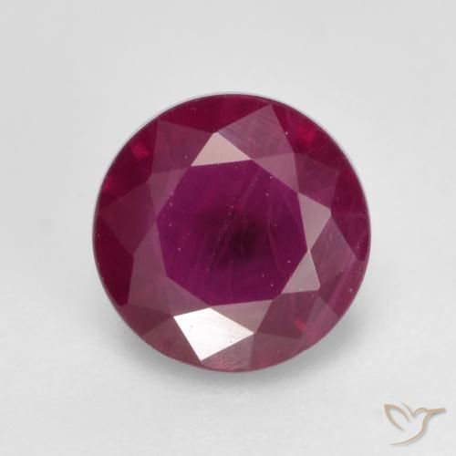 0.66ct Natural Magenta-Rosa Rubi, Redondo, VS-SI