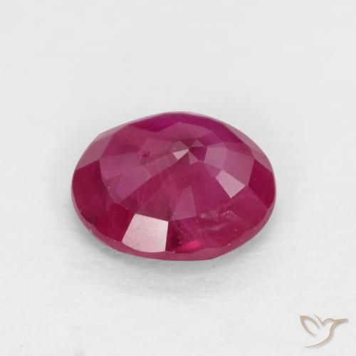 Rubi Luz vermelha Natural 0.54ct, Redondo, VS-SI