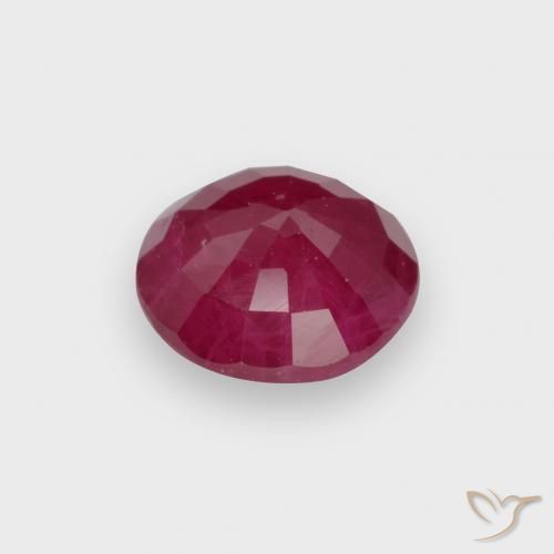 Rubi vermelho médio Natural 0.66ct, Redondo, VS-SI