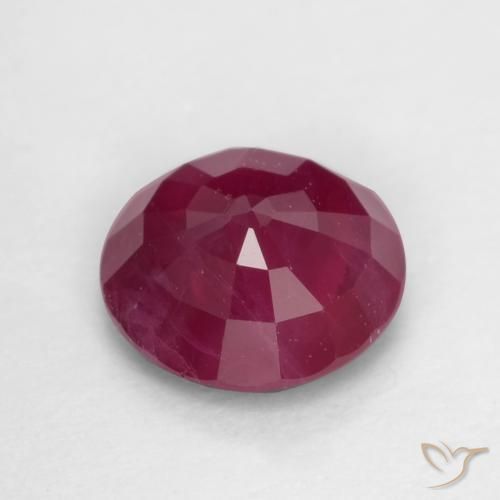 Rubi vermelho médio Natural 0.73ct, Redondo, VS-SI