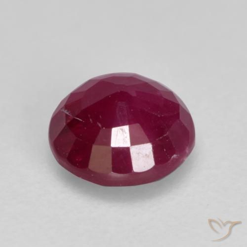Rubi vermelho médio Natural 0.94ct, Redondo, SI