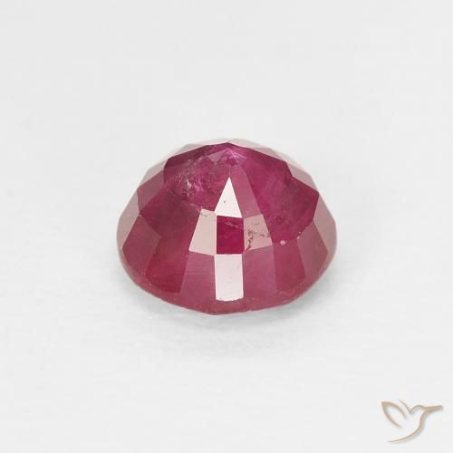Rubi uva brilhante Natural 1.00ct, Redondo, VS-SI