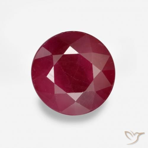 1.03ct Natural Vermelho escuro Rubi, Redondo, VS-SI
