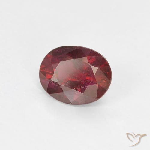Rubi Vermelho brilhante Natural 0.44ct, oval, VS-SI