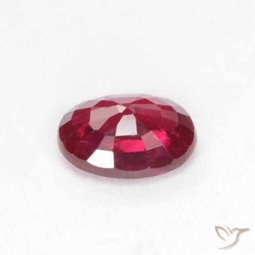 Rubi Rosa Avermelhado Profundo Natural 0.35ct, oval, VS-SI