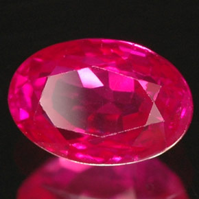 Rubi vermelho natural 1,03ct, corte oval, VS-SI
